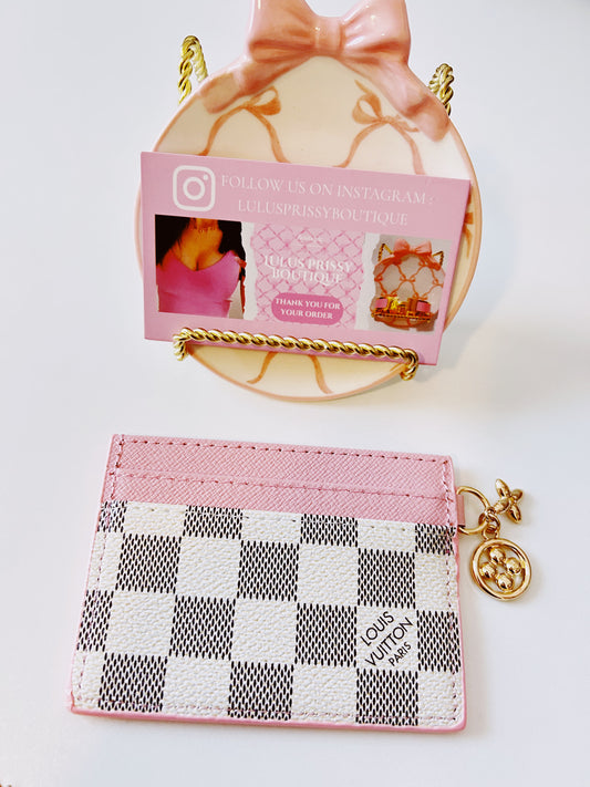 🌟checkered lv cardholder🌟